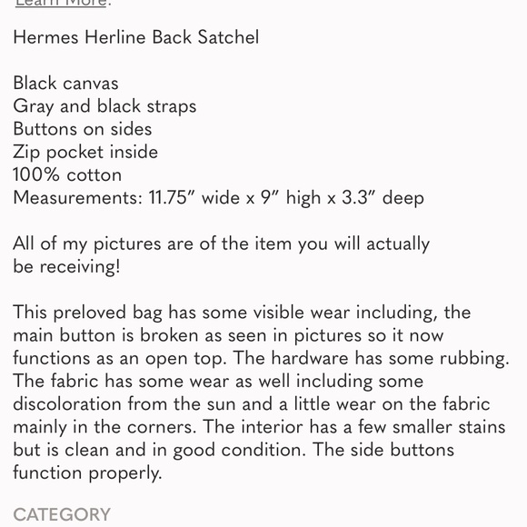 Hermes Herline Back Satchel - Picture 16 of 16